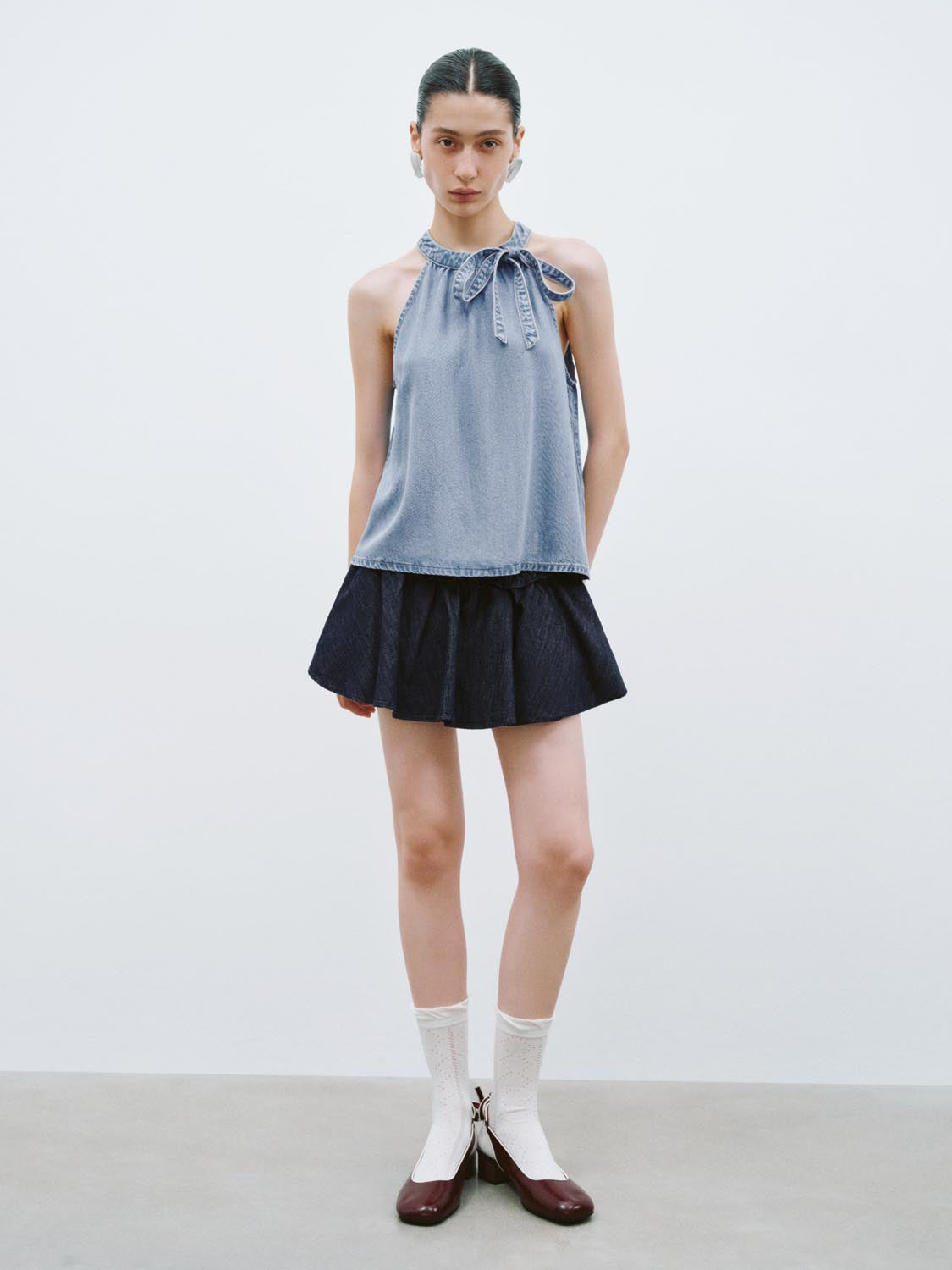 Denim Mini Skirts