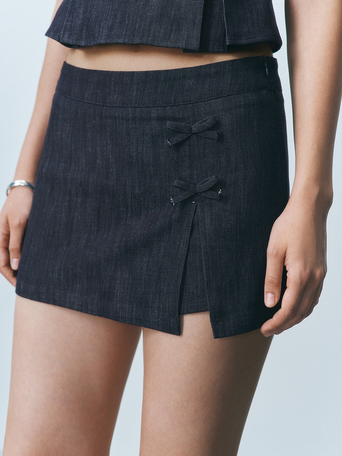 Denim Mini Skirts