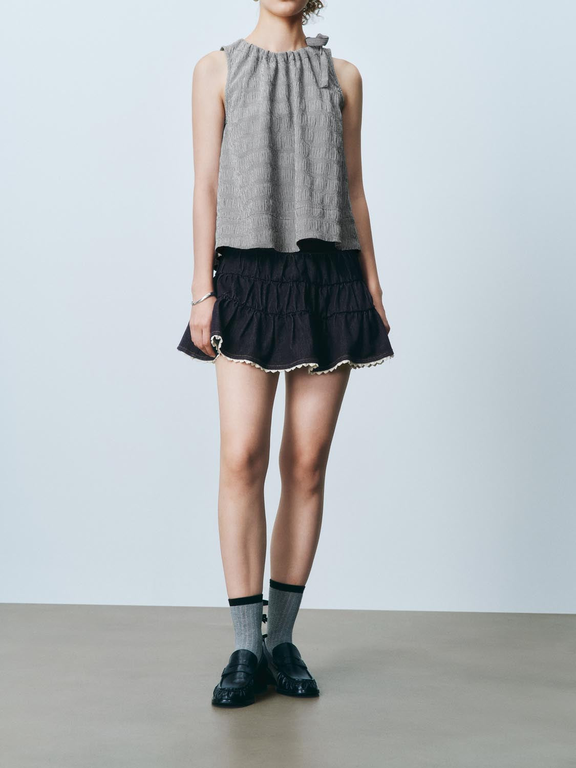 Denim Mini Skirts