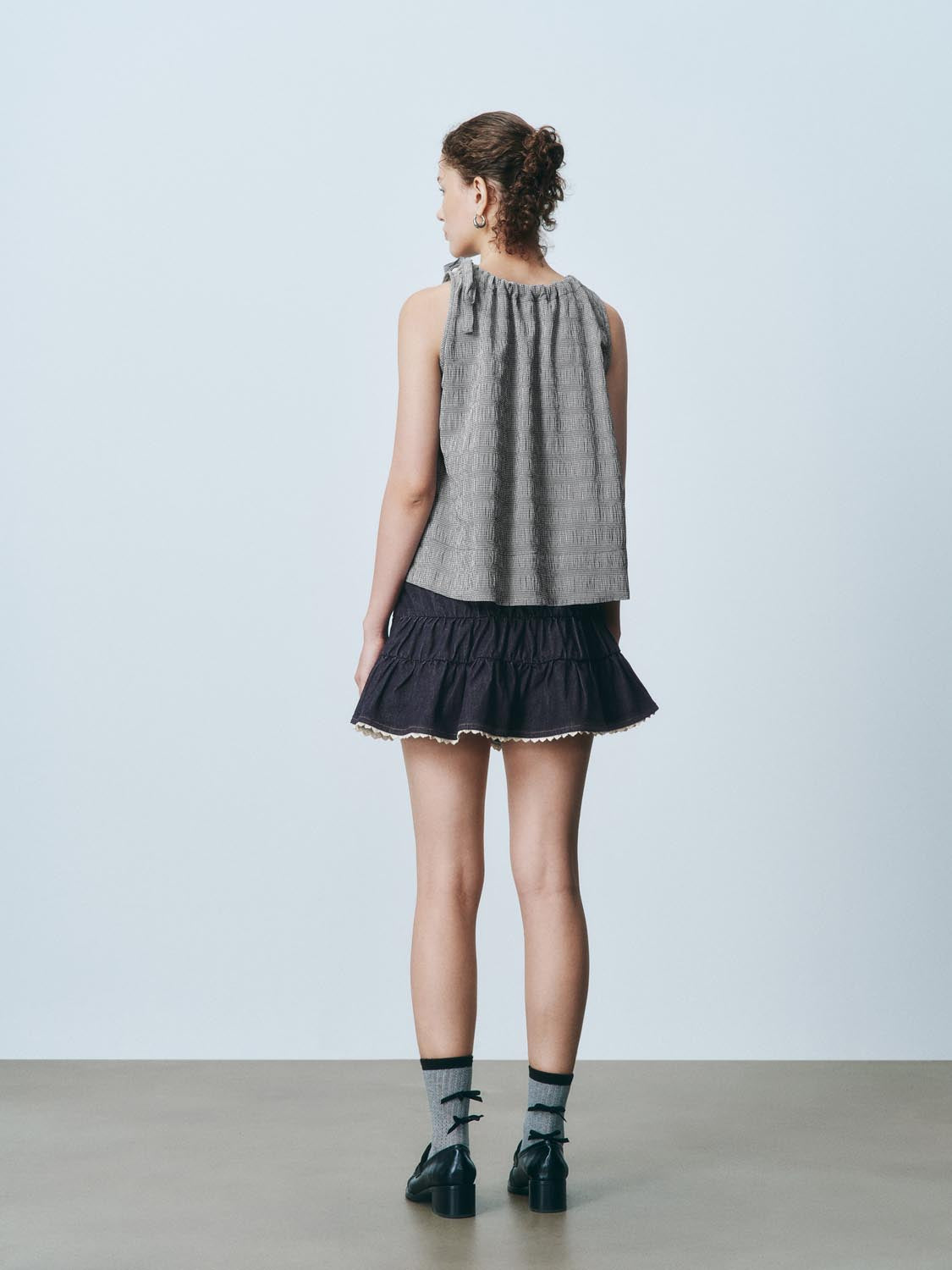 Denim Mini Skirts
