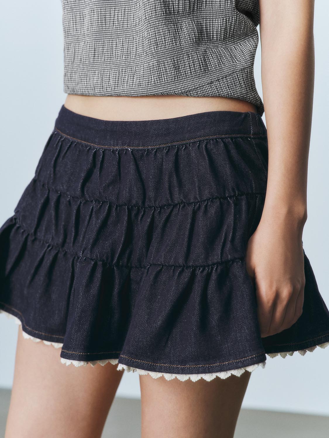 Denim Mini Skirts