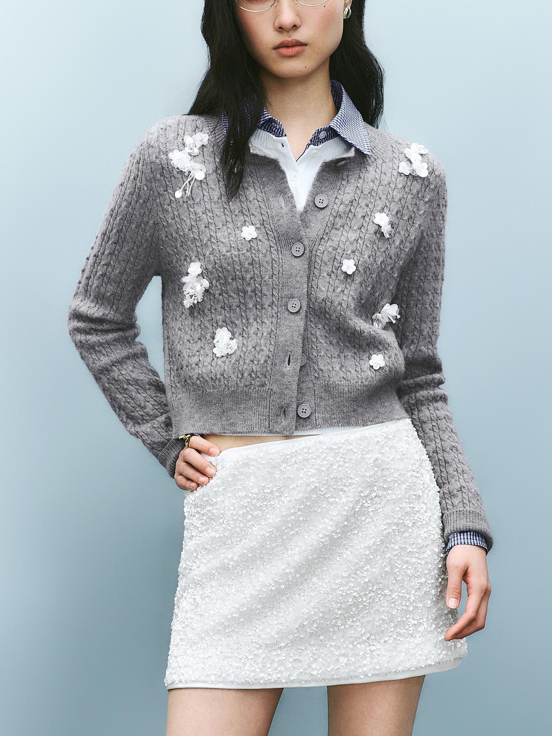 Cropped Knitted Cardigans