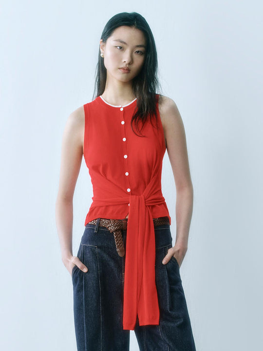 Knitted Sleeveless Vests