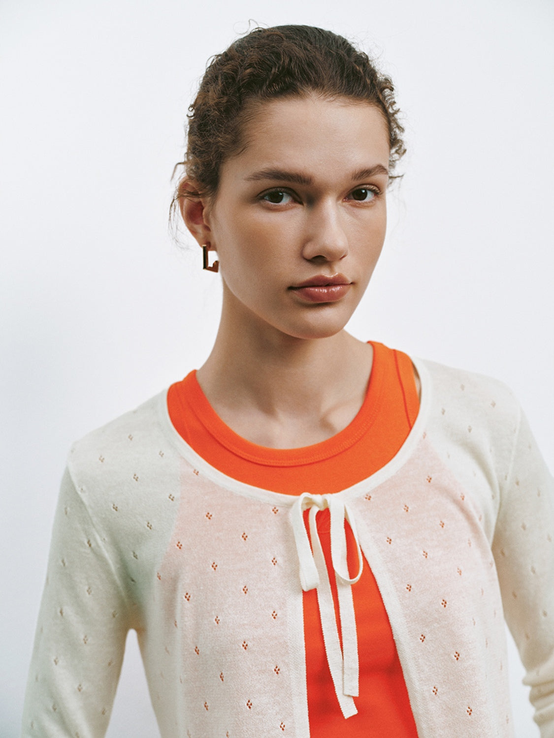 Lace Up Front Knitted Cardigans