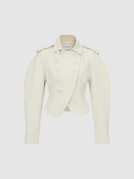 Tailored Structured Back Long Sleeve Jacket