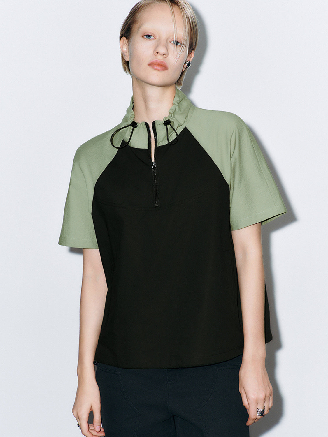 Raglan Sleeve Overhead Shirt