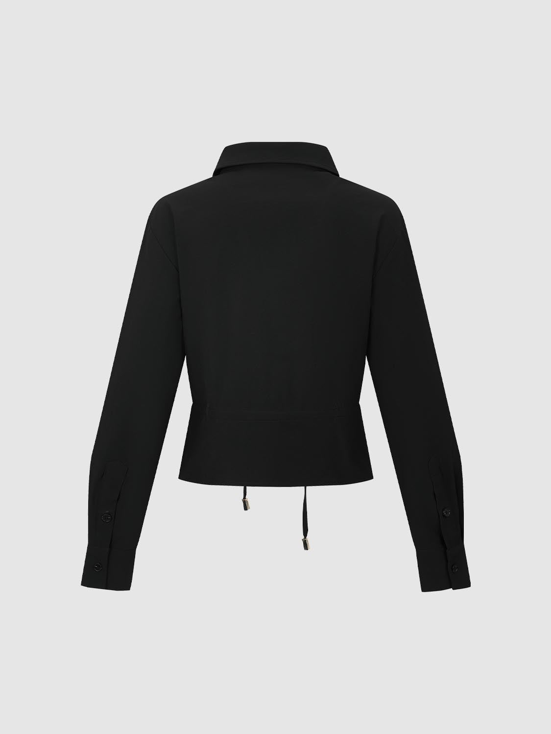 Drawstring Cinched Waist Shirts