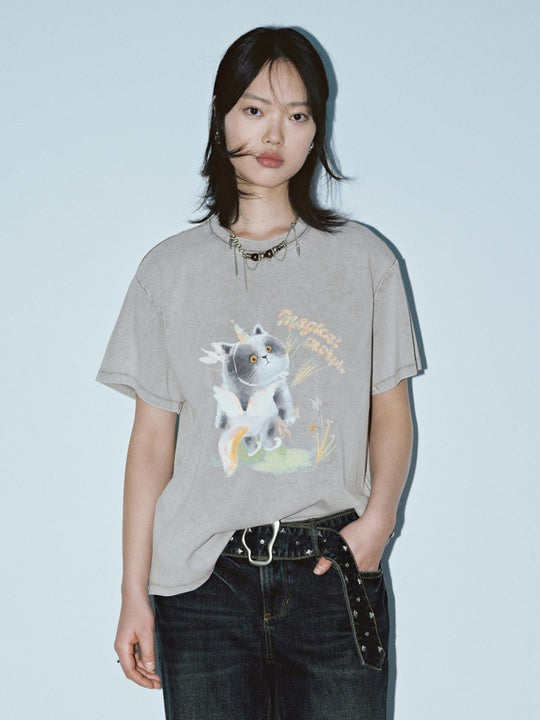 Printed Crew Neck T-Shirts
