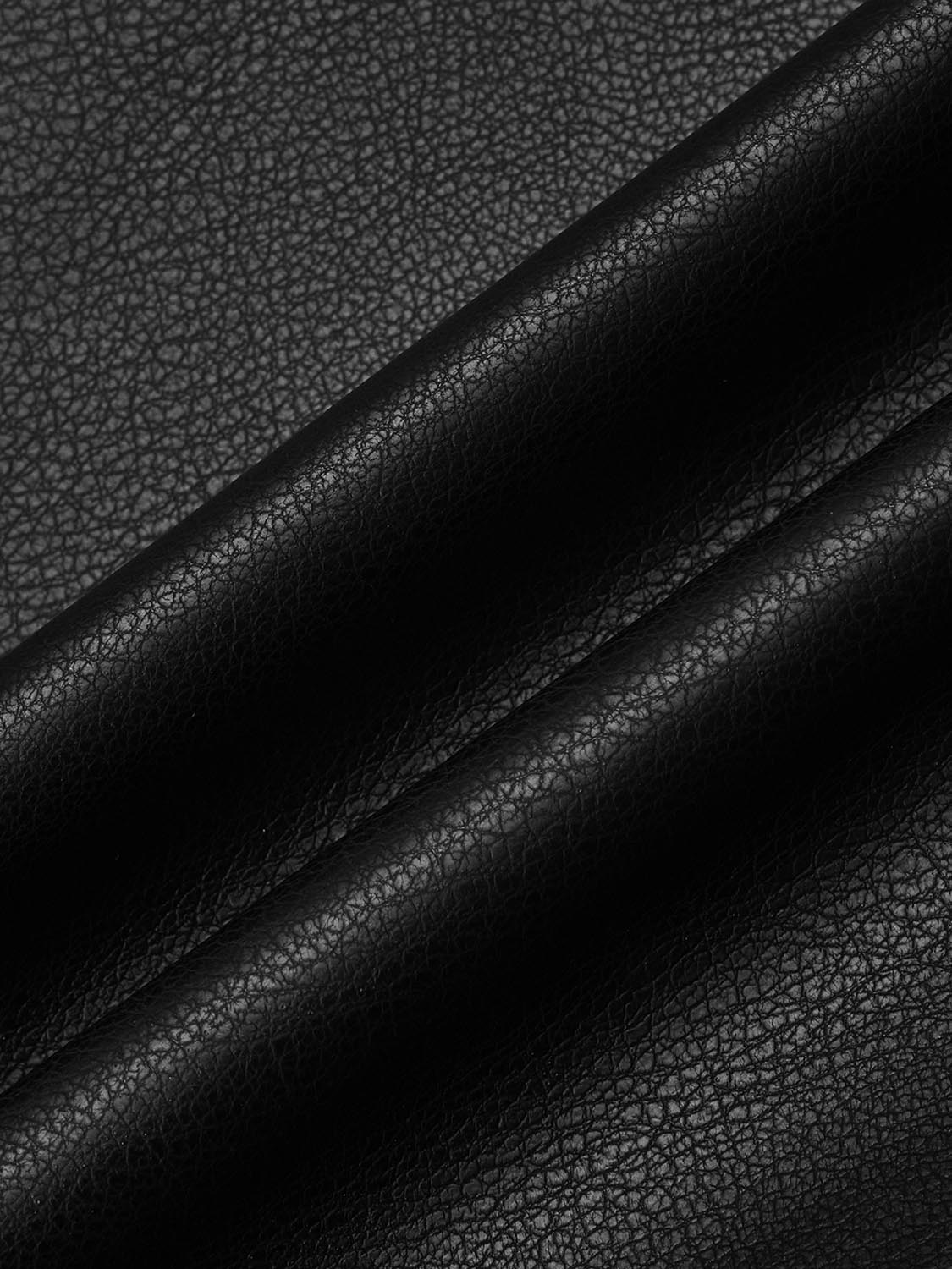 Faux Leather Straight Mini Skirts