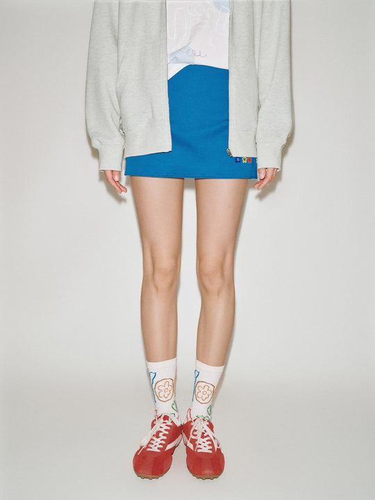 Printed A-Line Mini Skirts