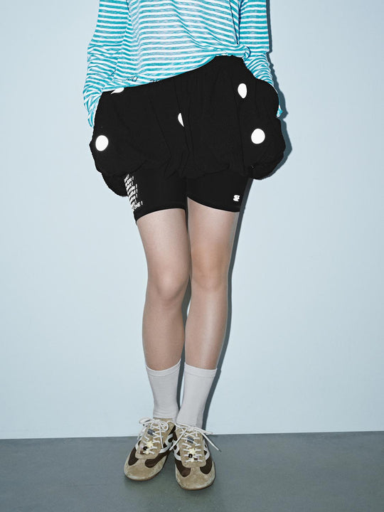 Polka Dot Balloon A-Line Mini Skirts