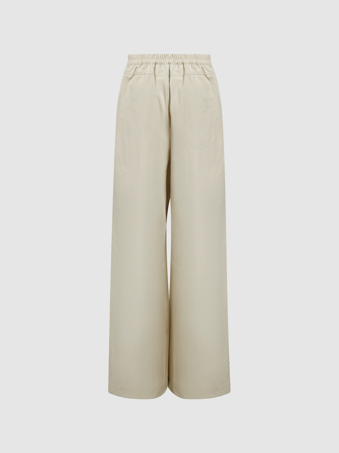 Drawstring Waist Wide-Leg Pants