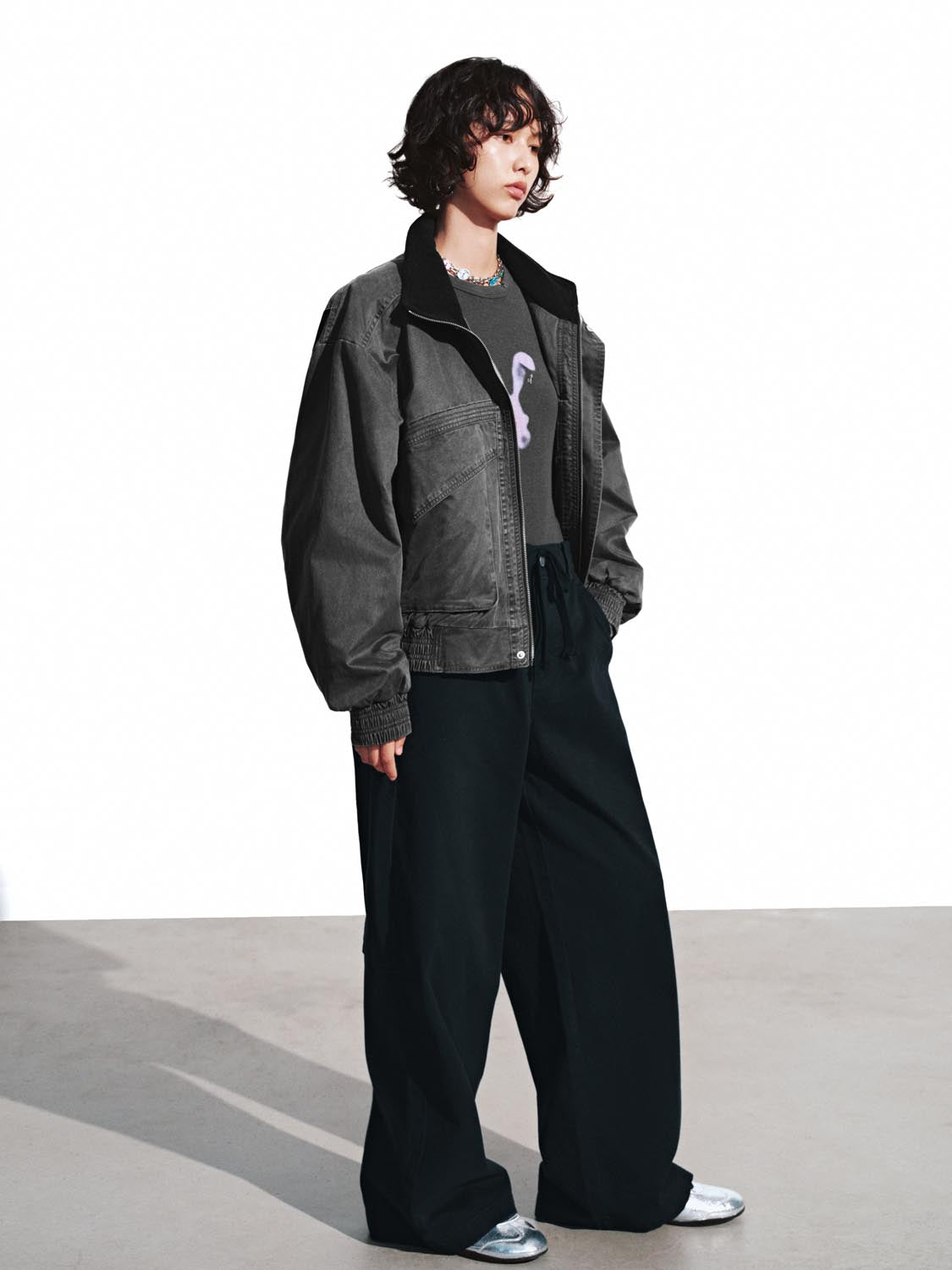 Drawstring Wide Leg Pants