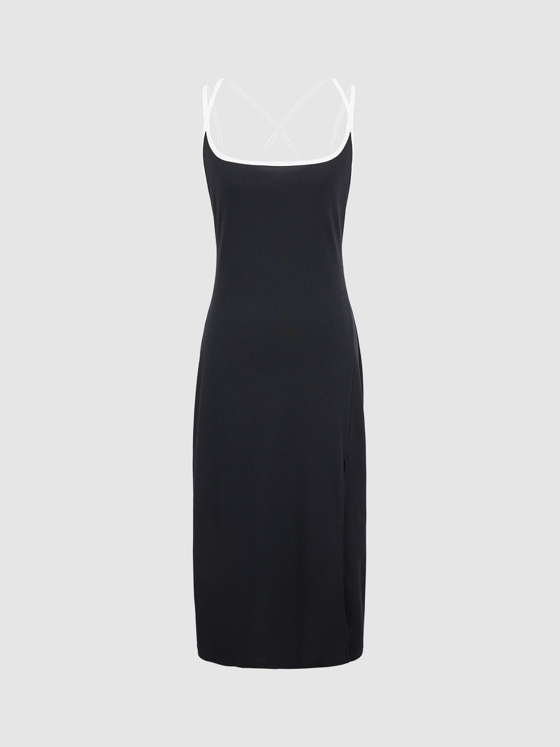 Sleeveless U Neck Skinny Dress