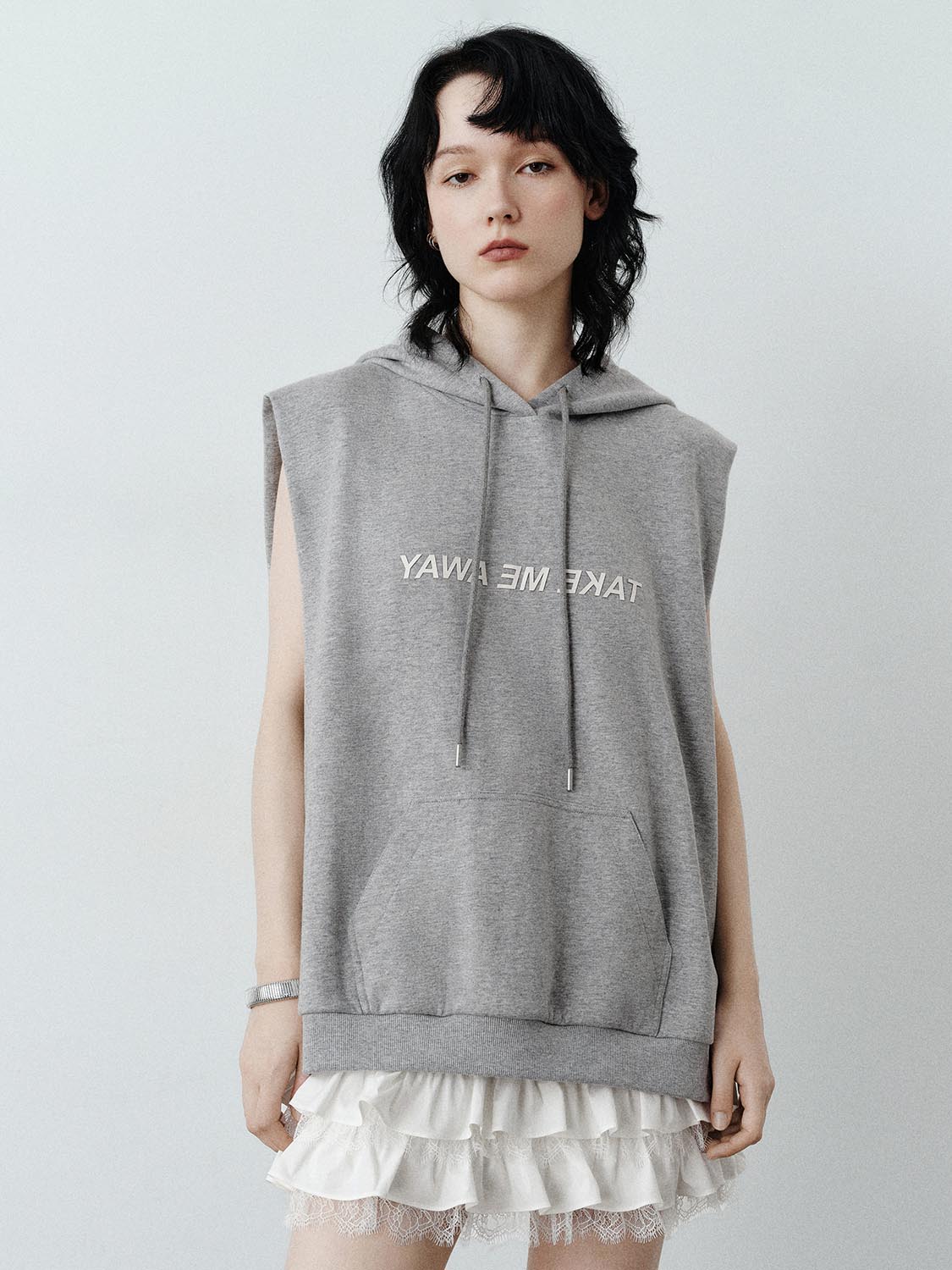 Hoodie Sleeveless Straight Dresses
