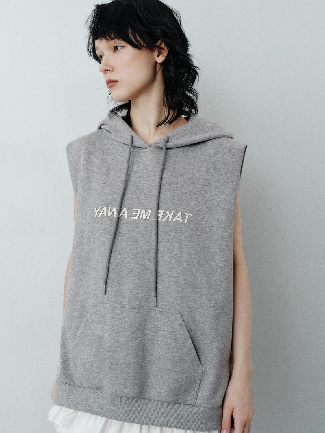 Hoodie Sleeveless Straight Dresses