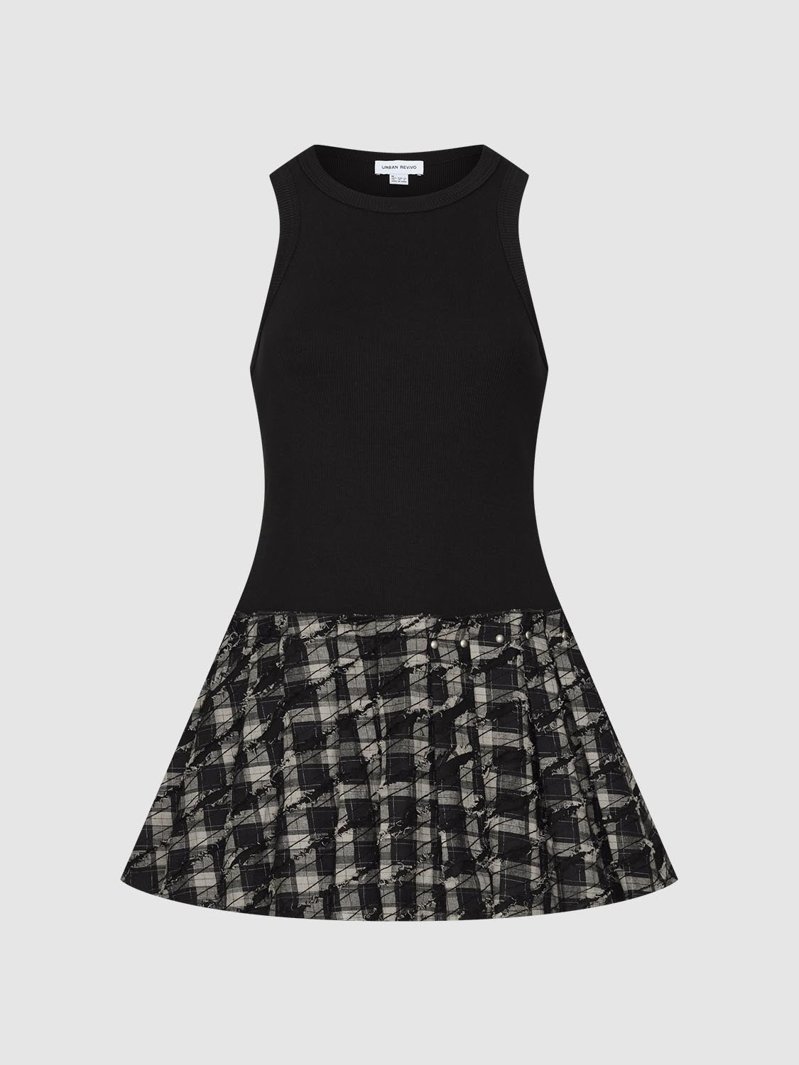 Paneled Sleeveless Dresses