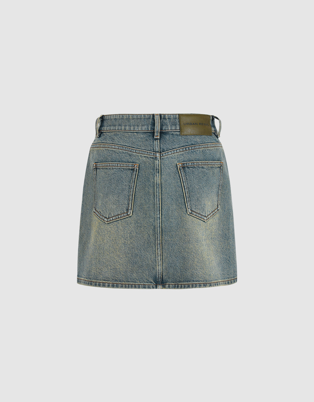 Mini A-Line Denim Skirt