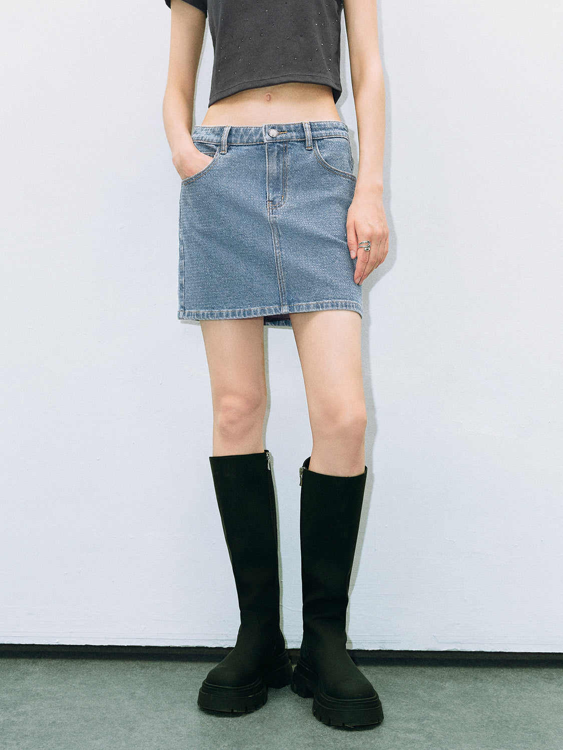 Mini Denim Skirt