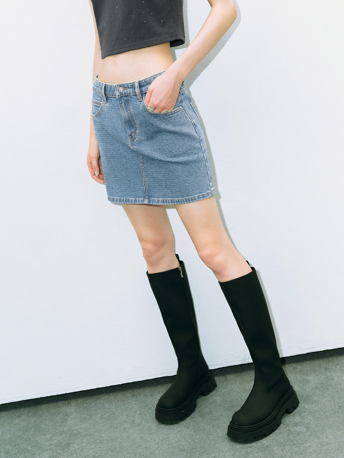 Mini Denim Skirt