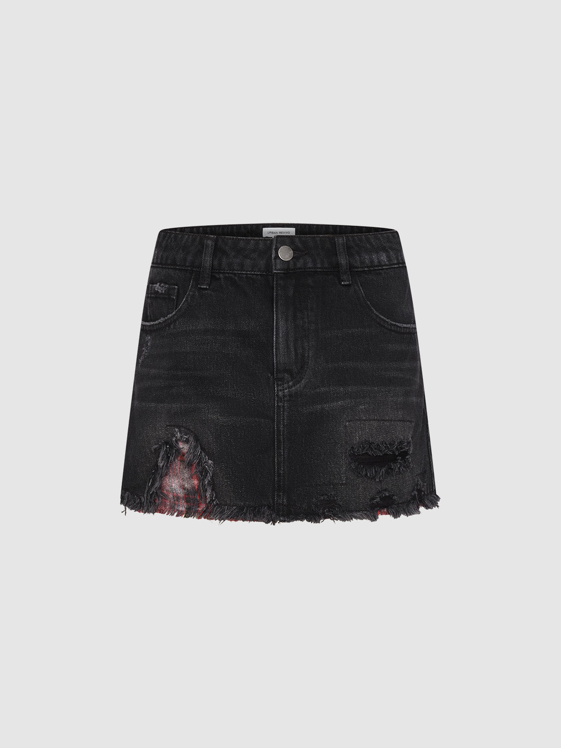 Raw Edge Denim Skirts