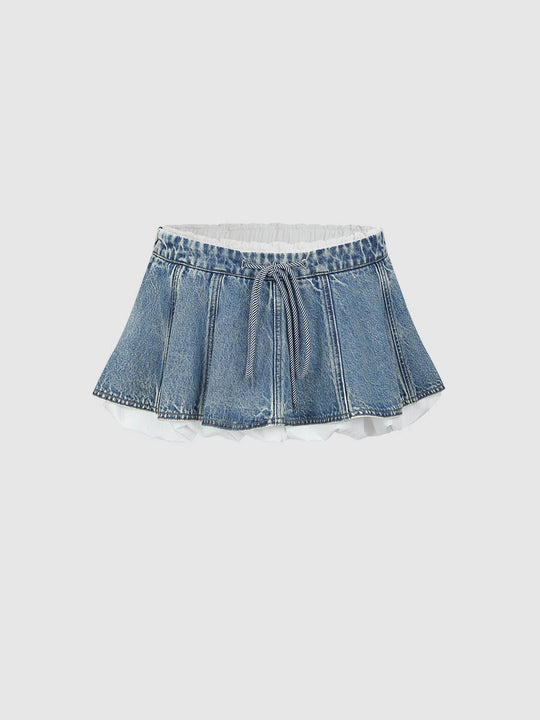Denim Mini Skirts