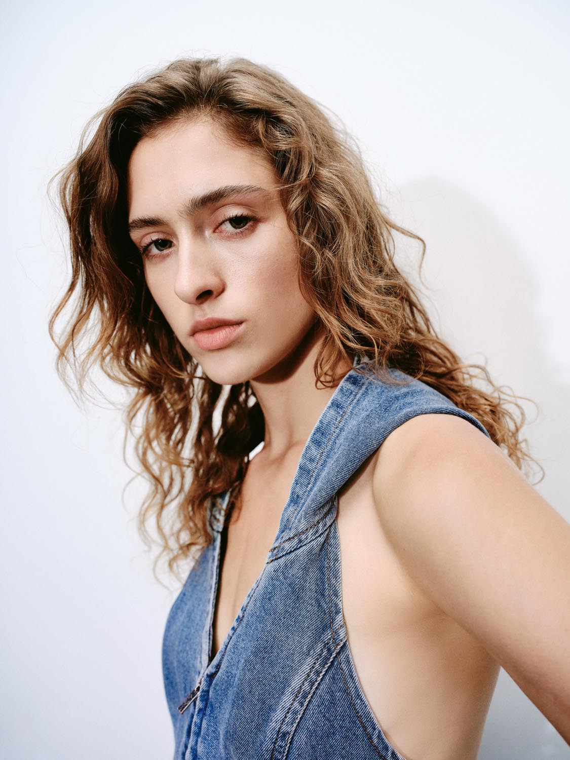 Hoodie Sleeveless Denim Dresses