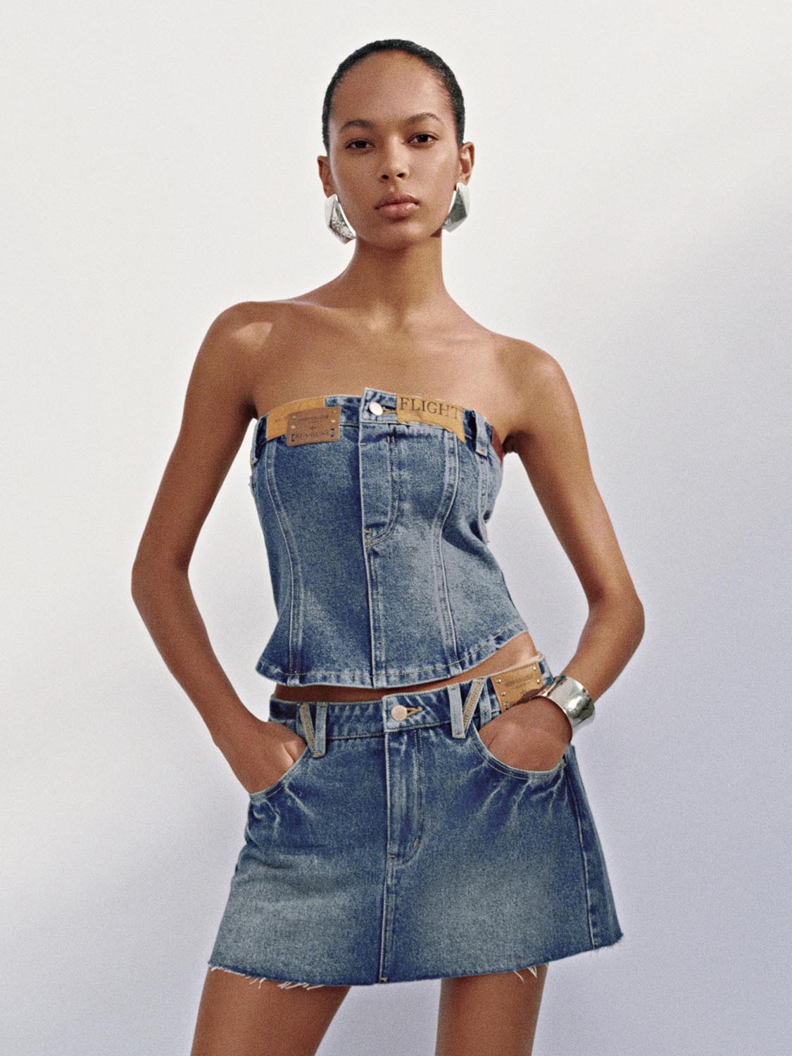 Denim Bandeau