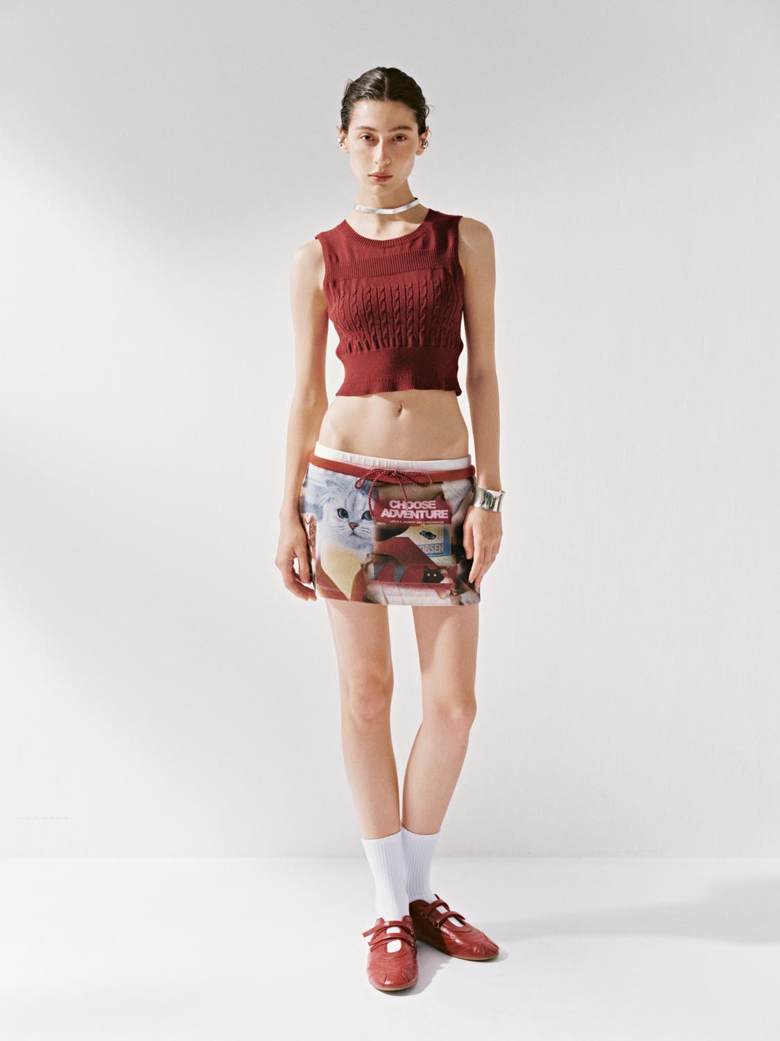Knitted Cropped Tank Tops