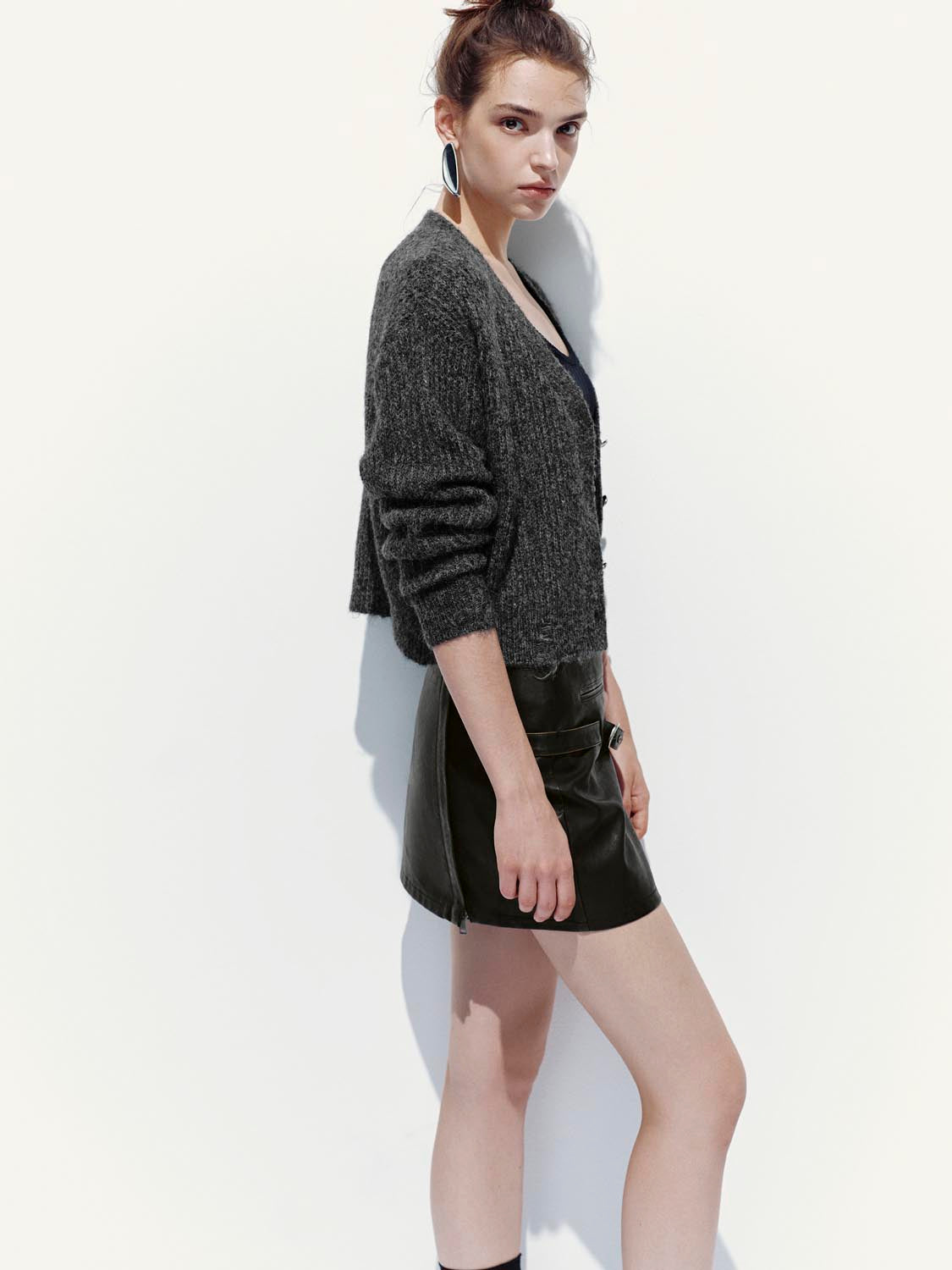 V-Neck Knitted Cardigans