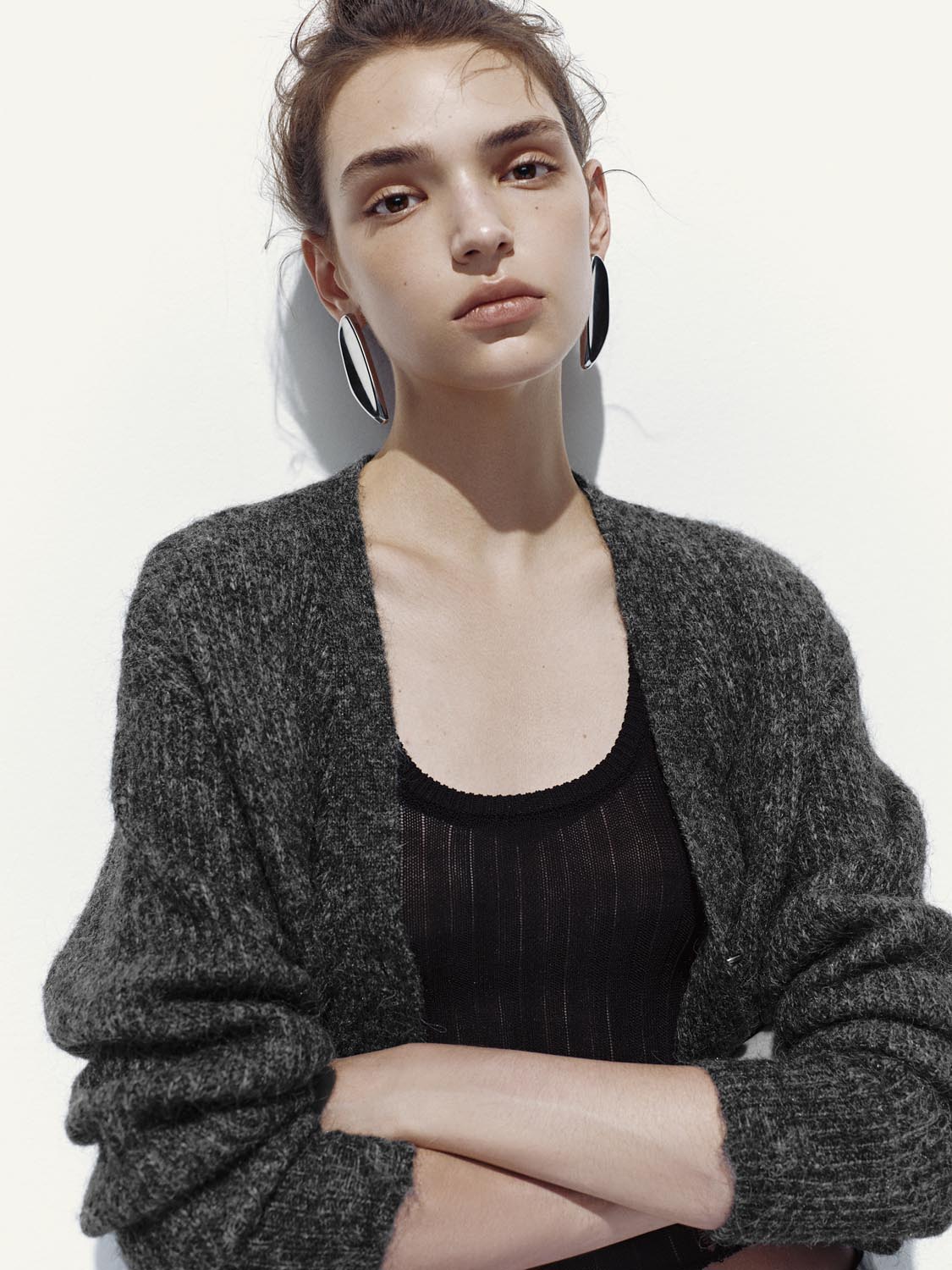 V-Neck Knitted Cardigans