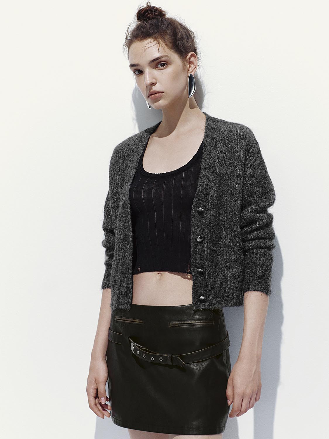 V-Neck Knitted Cardigans