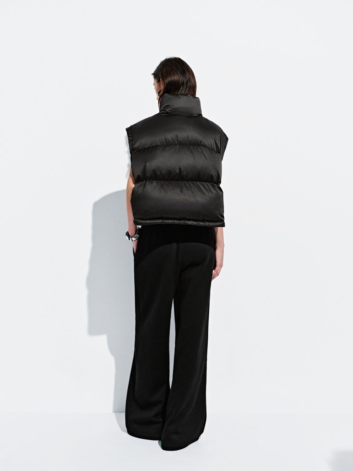 High Neck Puffer Vest