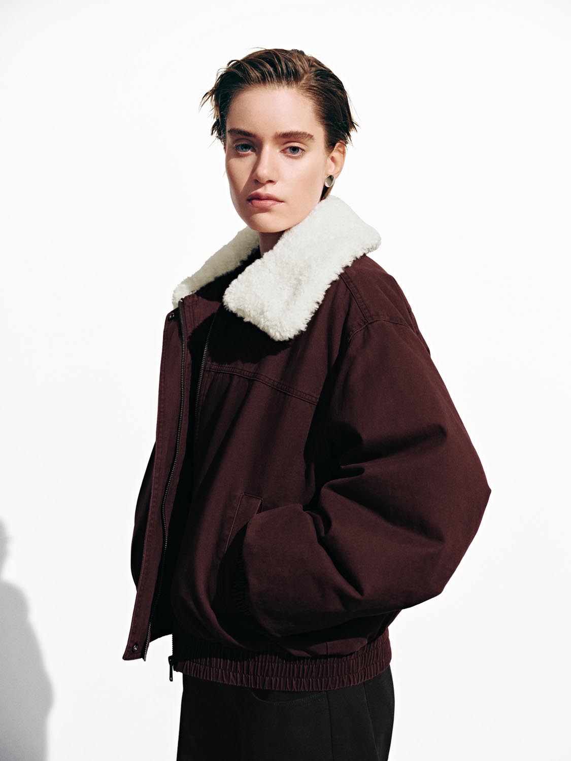 Large Collar Puffer Bomber Jackets