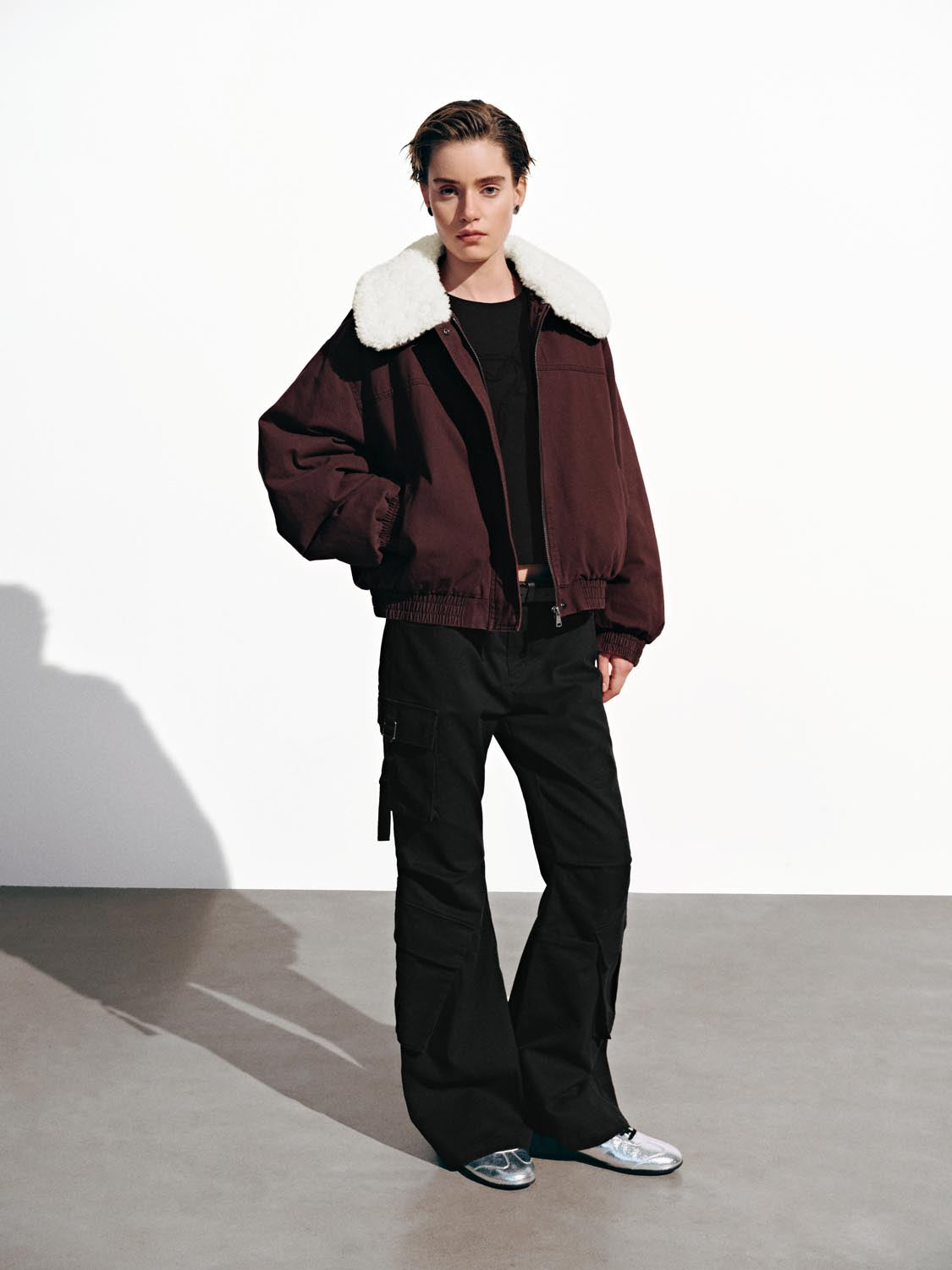 Large Collar Puffer Bomber Jackets