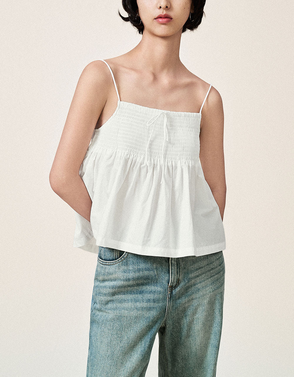 Shirred Cami Top