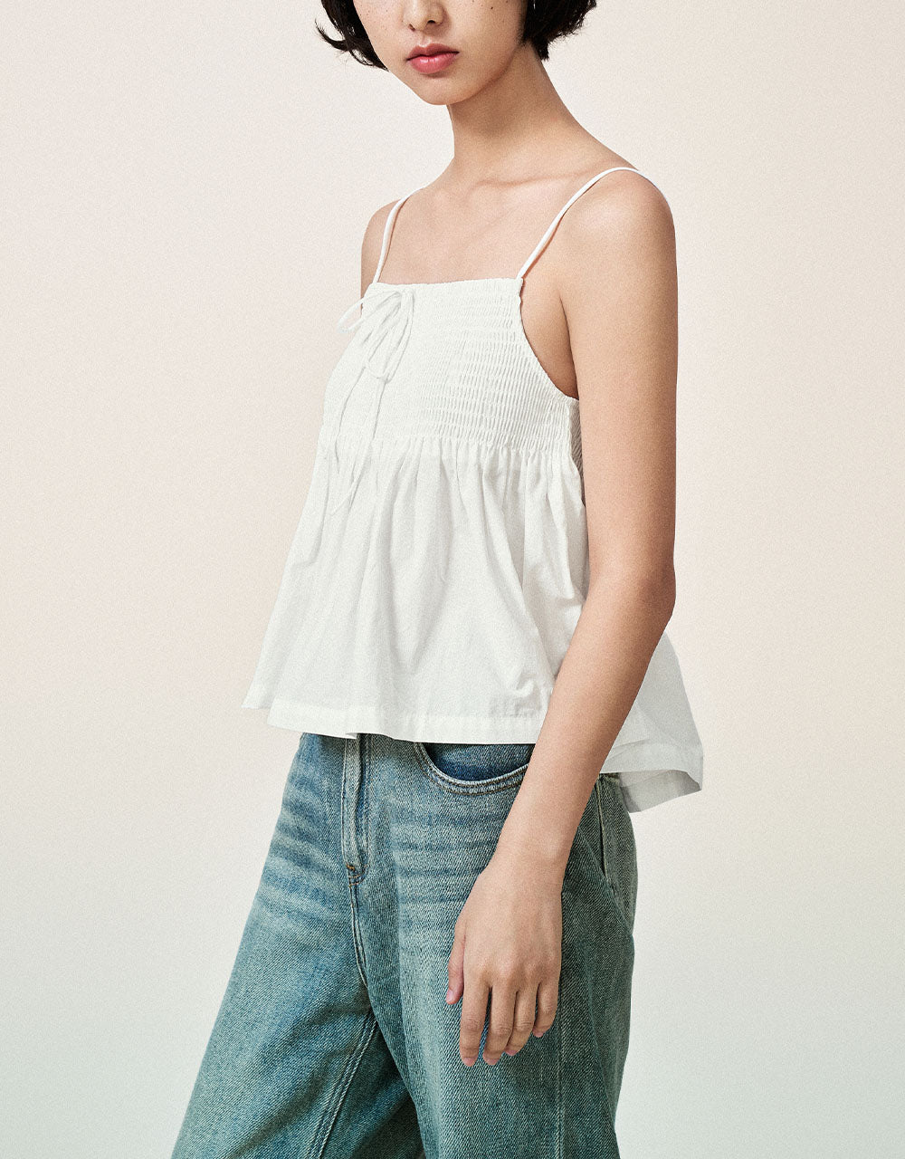 Shirred Cami Top