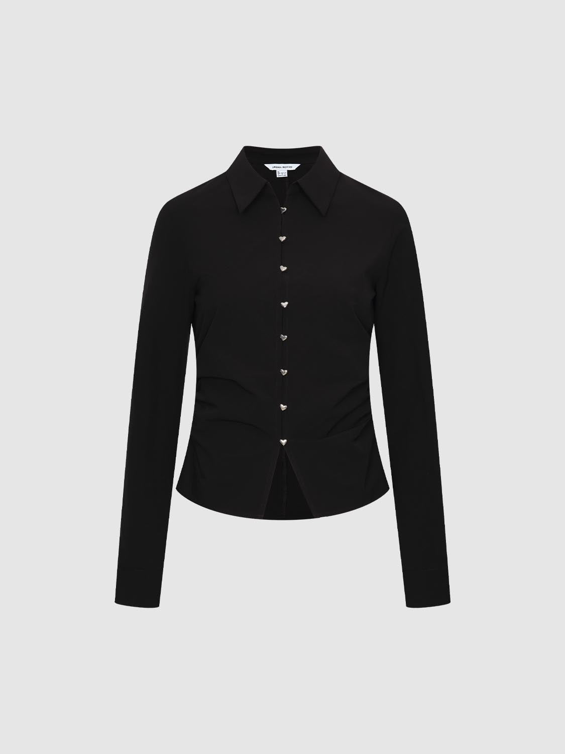 Ruched Slim Fit Shirts