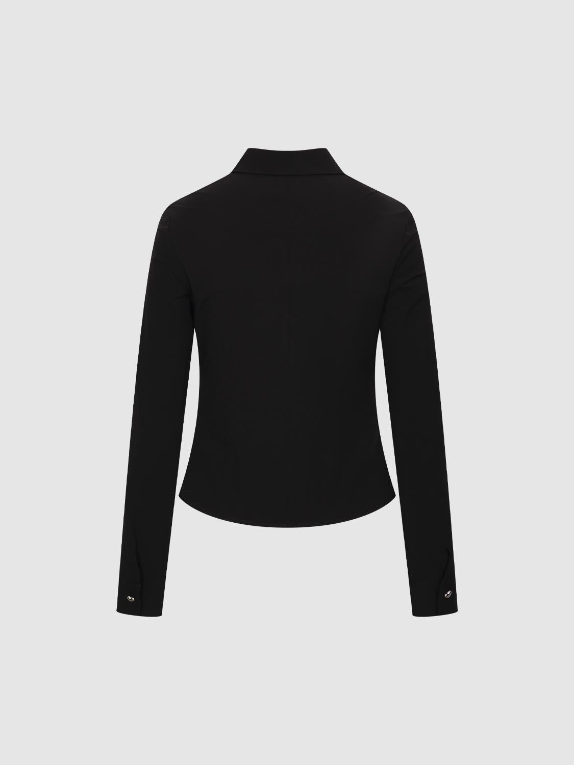 Ruched Slim Fit Shirts