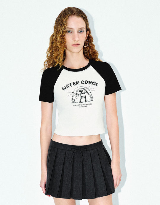 Printed Crew Neck T-Shirt