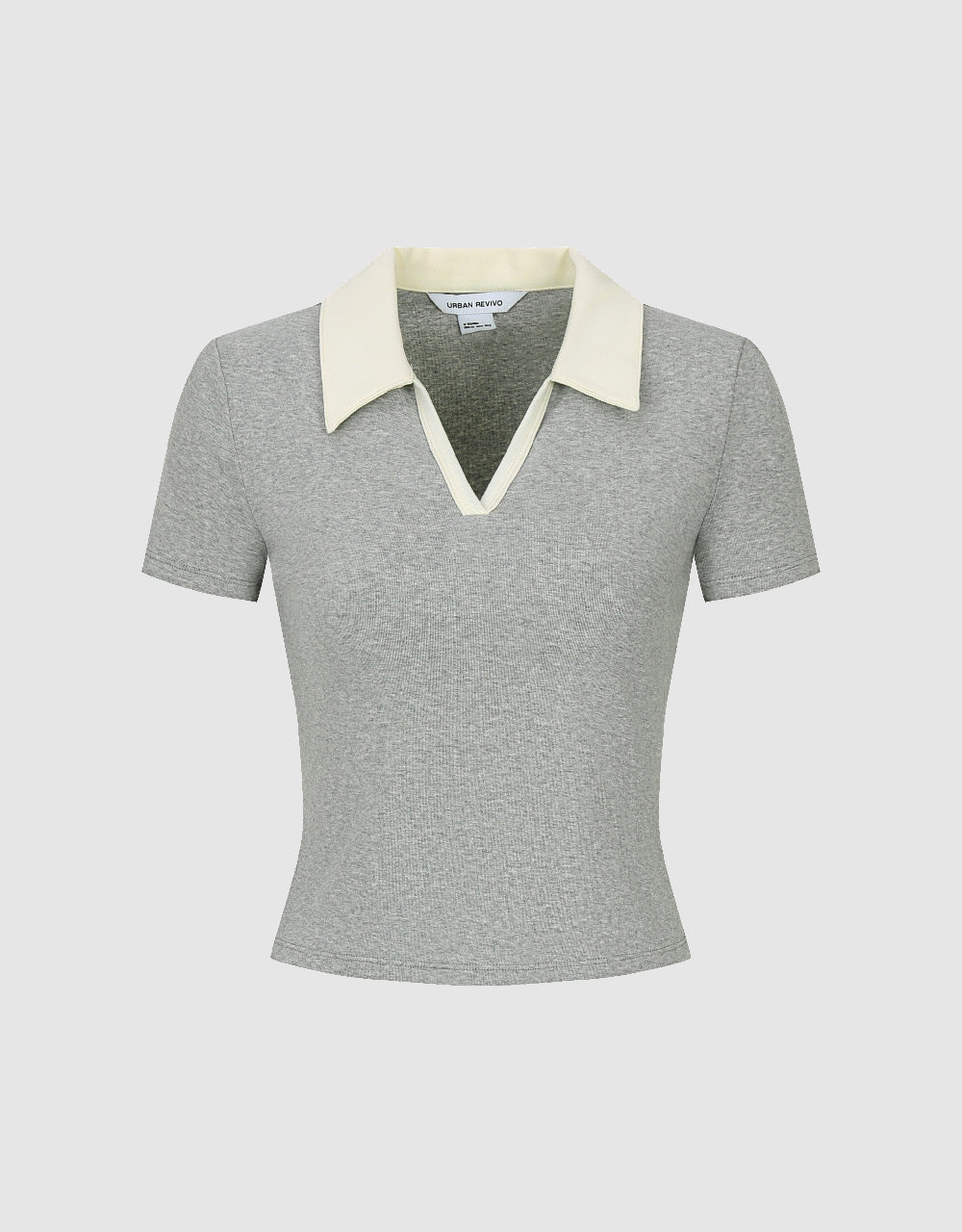 Collared Neck Two Toned T-Shirt