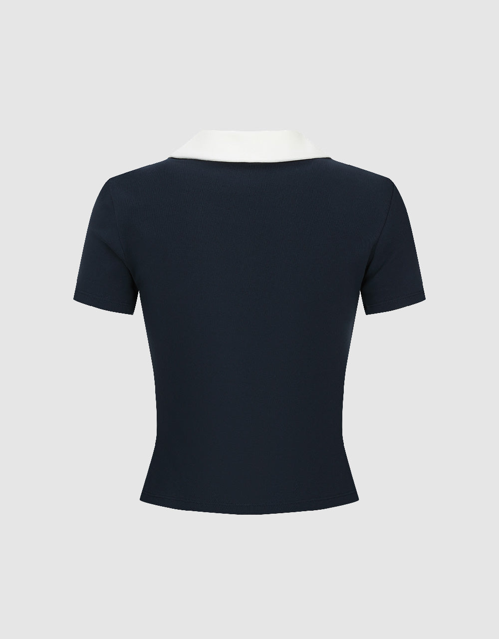 Collared Neck Two Toned T-Shirt