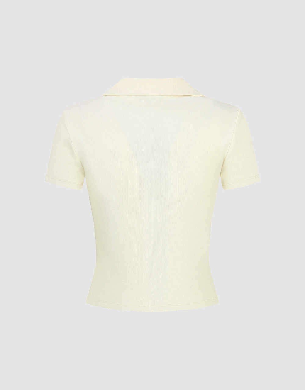 Collared Neck Two Toned T-Shirt