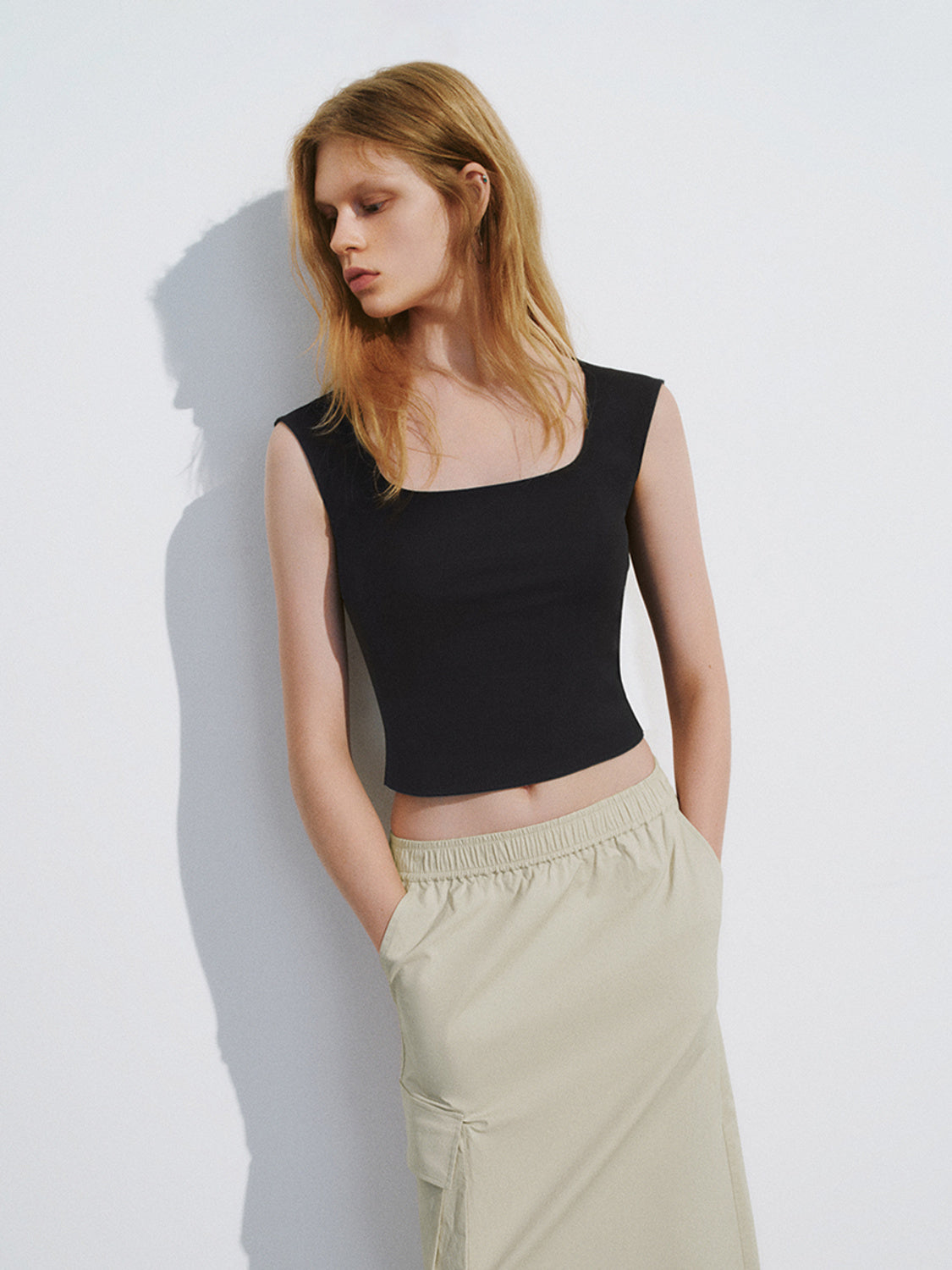 Square Neck Tank Tops