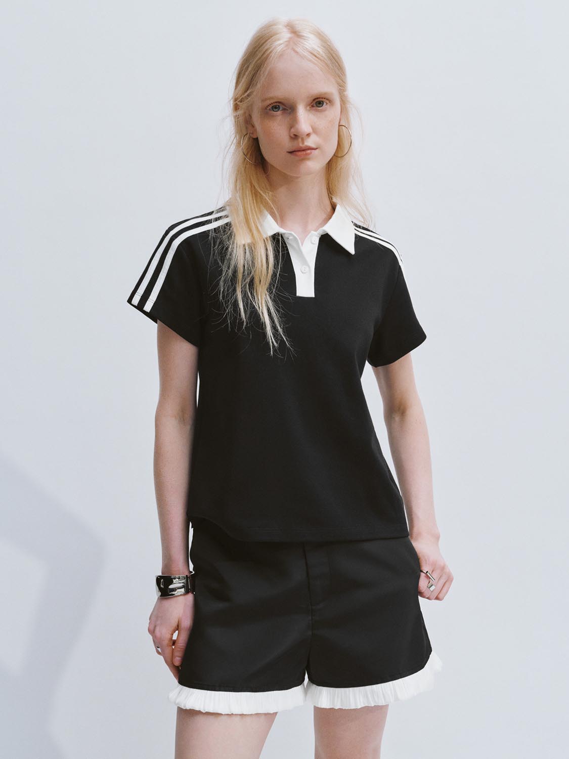 Contrast Trim Polo Shirts