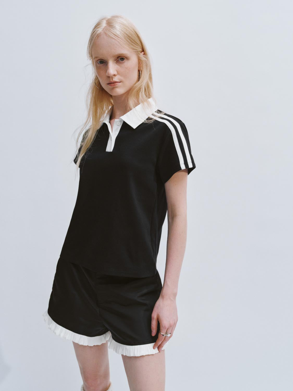 Contrast Trim Polo Shirts