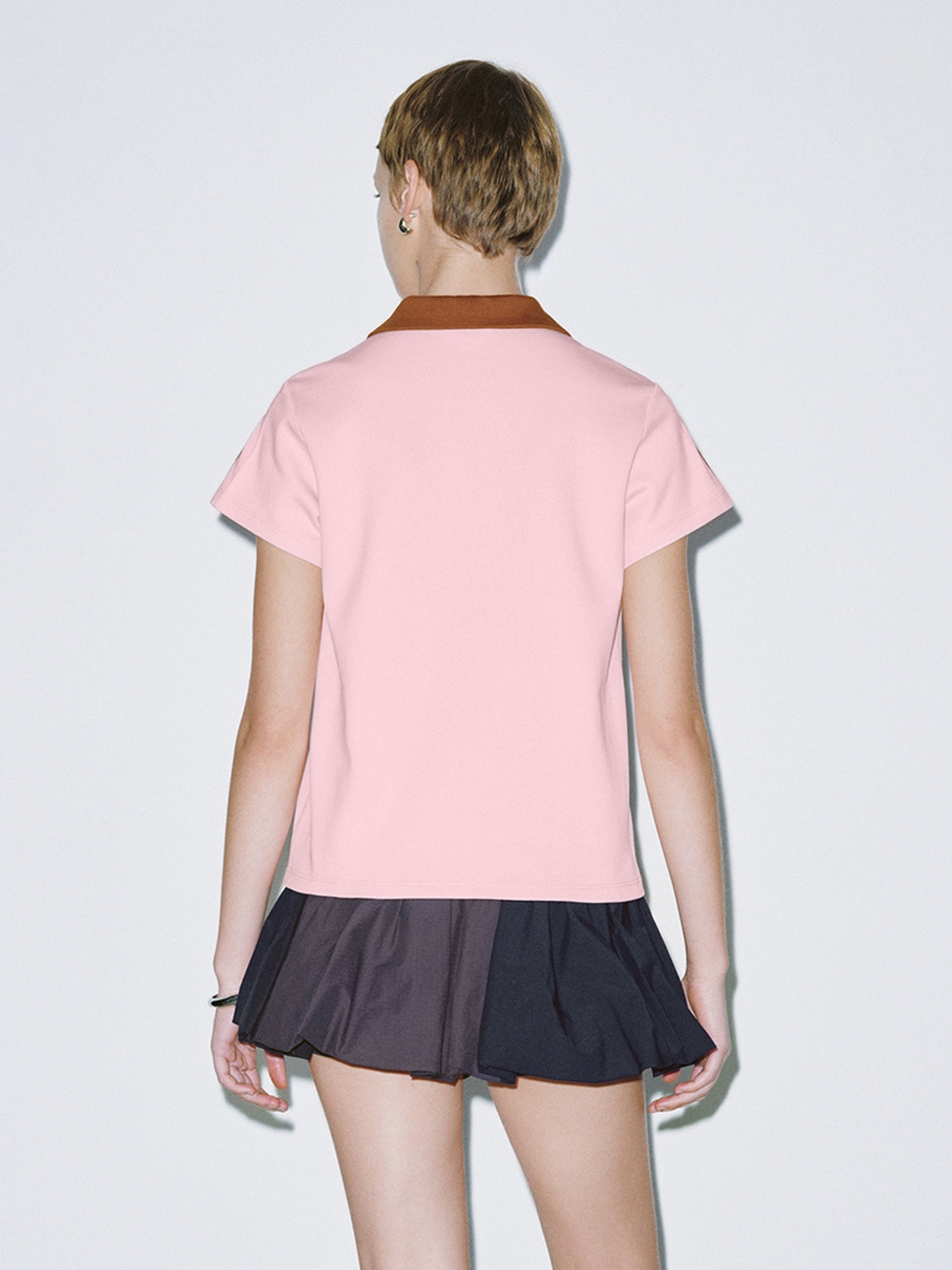 Contrast Trim Polo Shirts