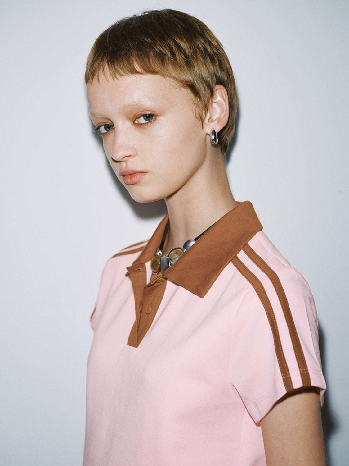 Contrast Trim Polo Shirts