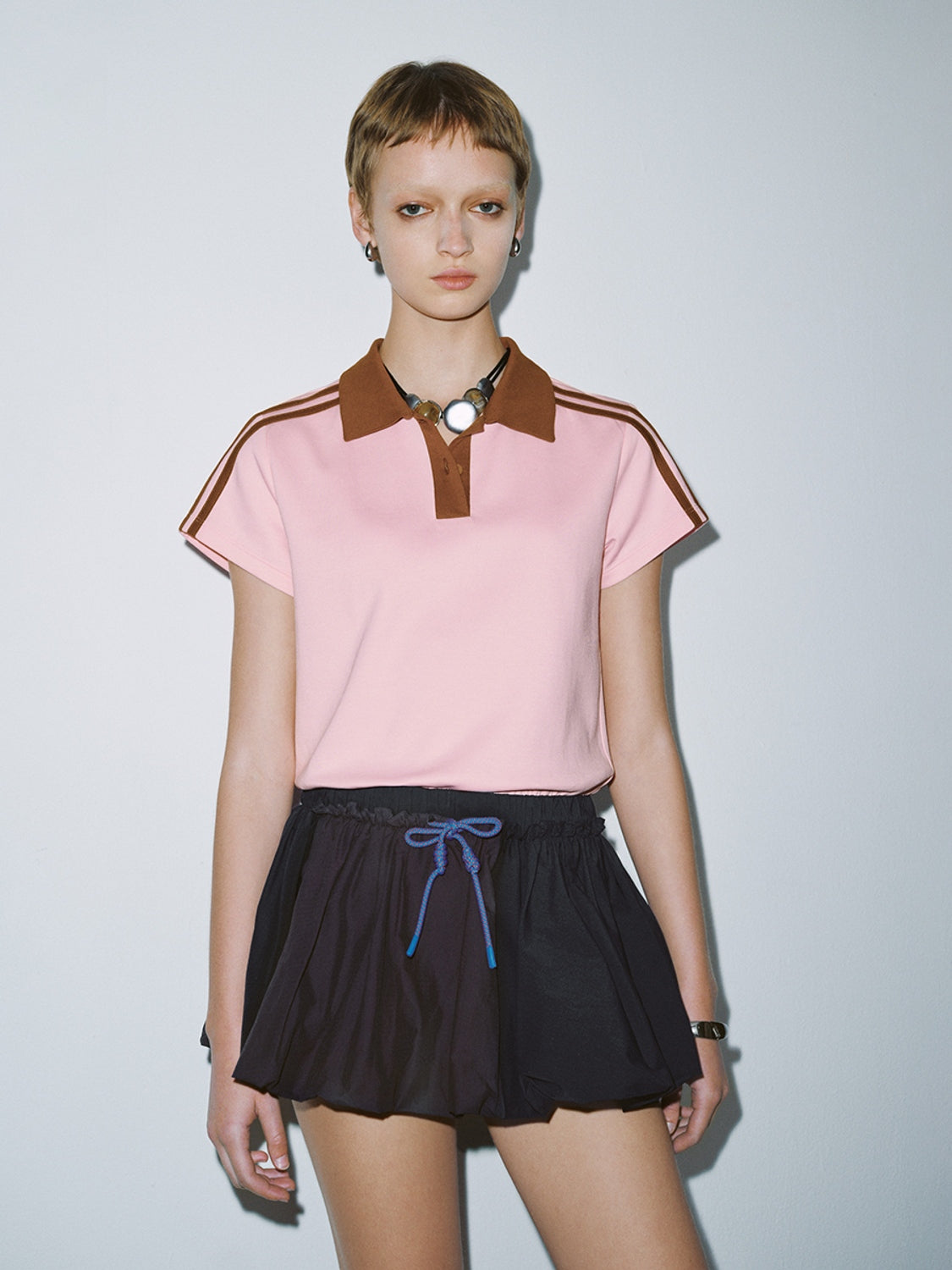 Contrast Trim Polo Shirts