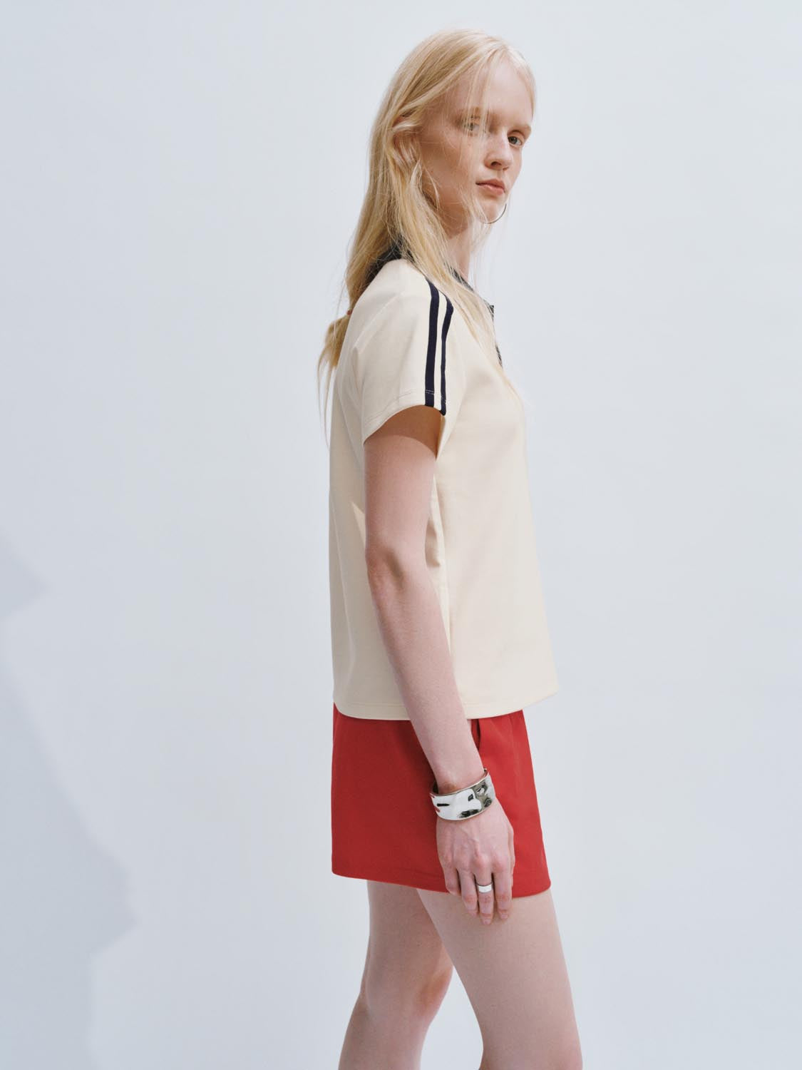 Contrast Trim Polo Shirts